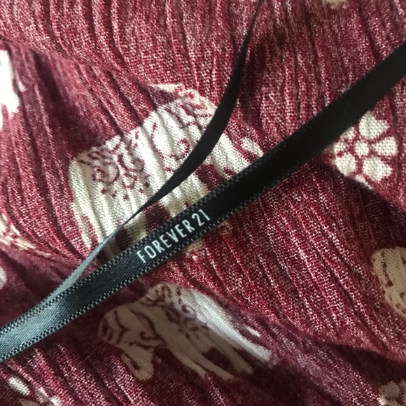 💕2 for $20 / F21 Maroon 🐘 Sundress - Picture 4 of 4